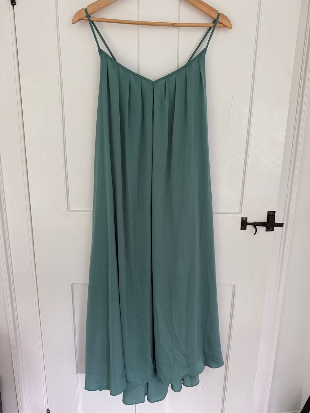 Banana Republic Teal Green Midi Slip Dress